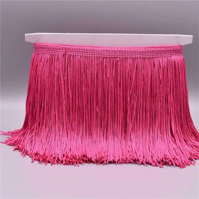 Wholesale 10 Meters Light Pink Lace Fringe Trim Tassel Fringe Trimming