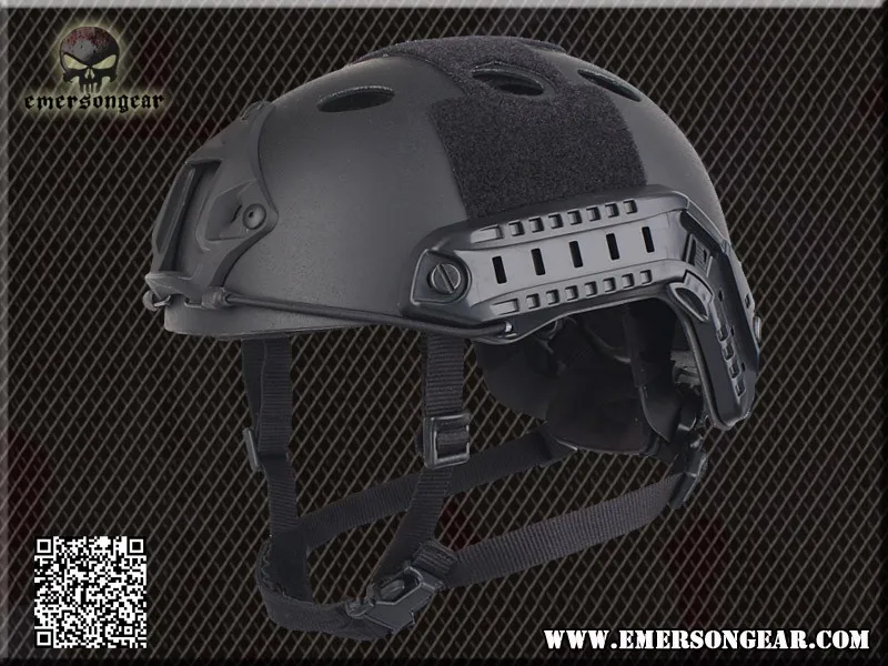 Для мужчин Военная Униформа Airsoft Боевой шлем спасение с помощью парашютистов, прыжок Emerson Fast шлем PJ Тип Multicolco мультикам черный FG EM5668