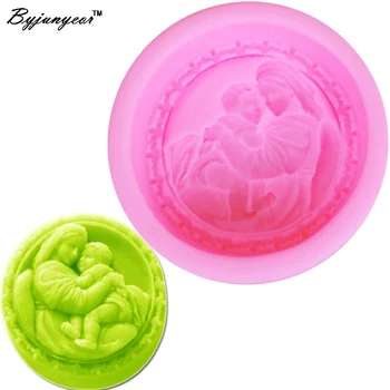 

S062 Mum&Baby UV Resin Silicone Mold Fondant Chocolate Candy Crystal Epoxy Clay Plaster Concrete Candle Soap Moulds