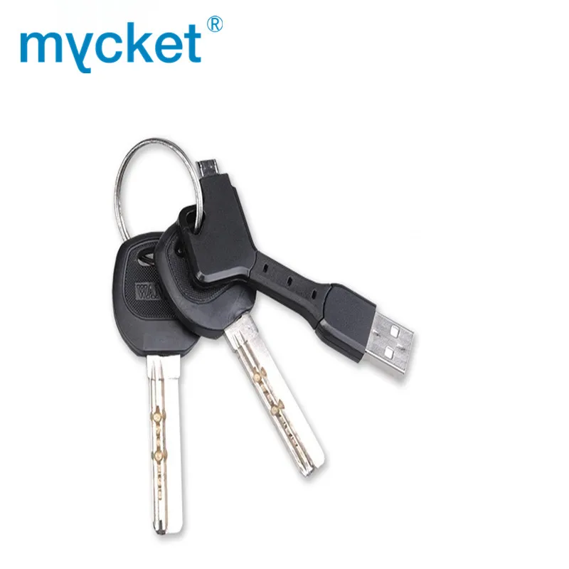 MYCKET Портативный Micro USB кабель для Samsung Xiaomi Huawei Android Mini брелок Синхронизация данных