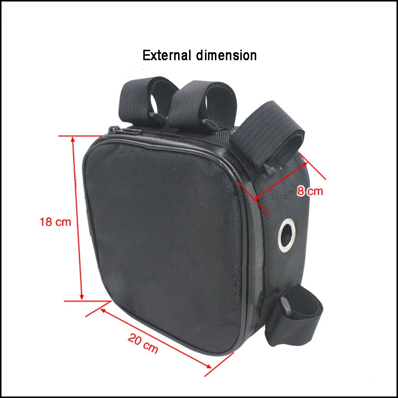 LLT 407B6 li ion 18650 battery squareness top tube storage bag of