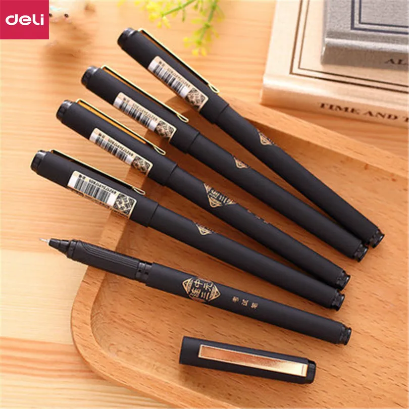 

Deli Schook Office Gel Pen 0.5mm Signing Pens School Stationery Supplies Gel-Ink Pens for Students Exam Marker Pen S109
