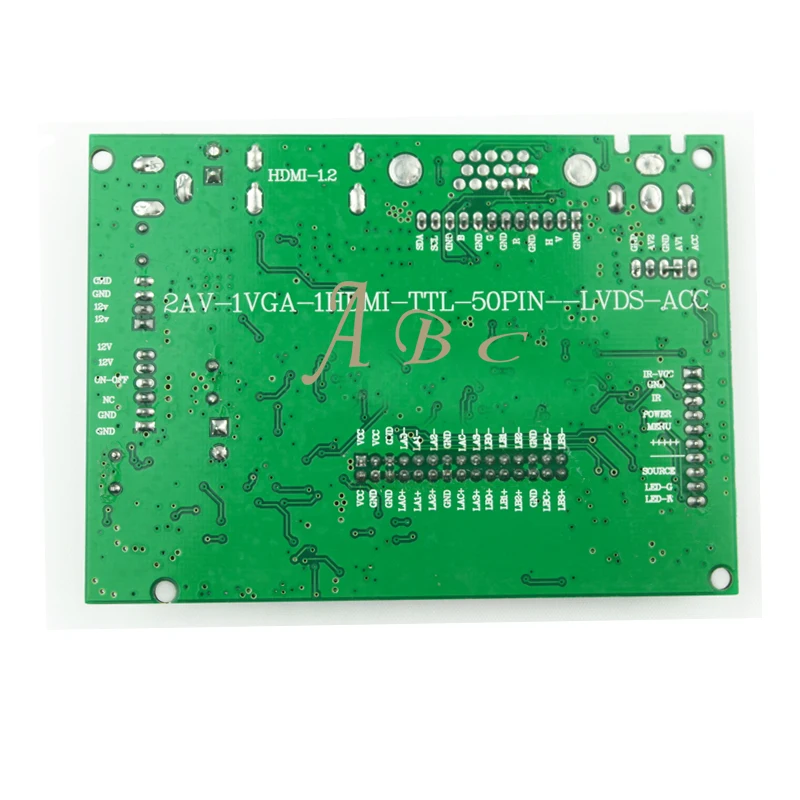 Плата контроллера VGA AV + инвертор кабель 30P Lvds комплект дистанционного управления