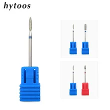 HYTOOS 2 шт. набор алмазных сверл для ногтей 3/3" роторные заусенцы для кутикулы чистые маникюрные наконечники электрические сверла аксессуары инструменты для дизайна ногтей