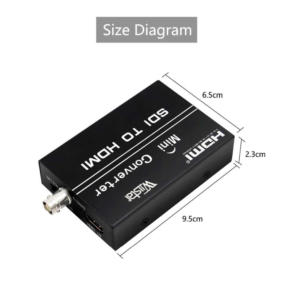

Free Shipping HDMI To HDMI Converter SDI To HDMI Converter Adapter Support SD/HD-SDI/3G-SDI Signals Showing on HDMI Display