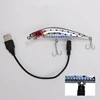 Leurre méné électronique Rechargeable avec USB, appât artificiel de type poisson nageur à tressage, avec Flash et vibration, 1 pièces/sac ► Photo 2/4