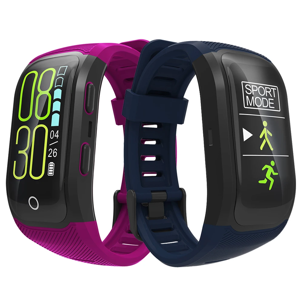 

RUIJIE S908 Plus Color Screen GPS Fitness Smart Bracelet IP68 Waterproof Activity Tracker Heart Rate Monitor Smart Band S908S