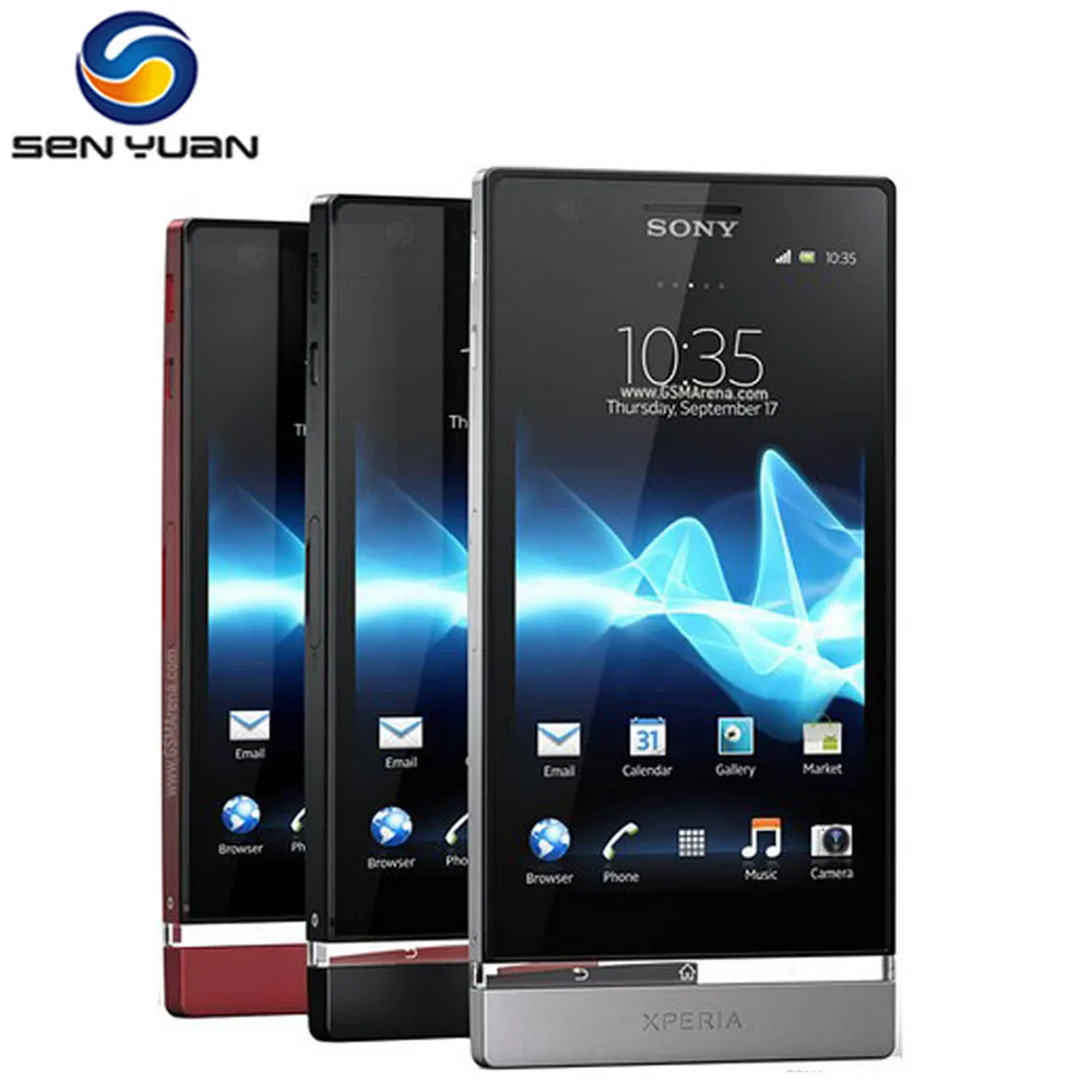 Оригинальный мобильный телефон Sony Xperia P LT22 LT22i 4 0 дюйма двухъядерный 1 ГБ ОЗУ 16 Гб