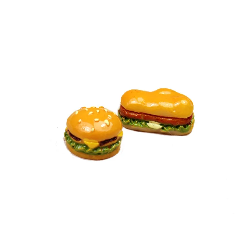 8Pcs Mini Simulation Food For Doll Kids Kitchen Toys Dollhouse Miniatures Classic Toy Hamburger TOY 2