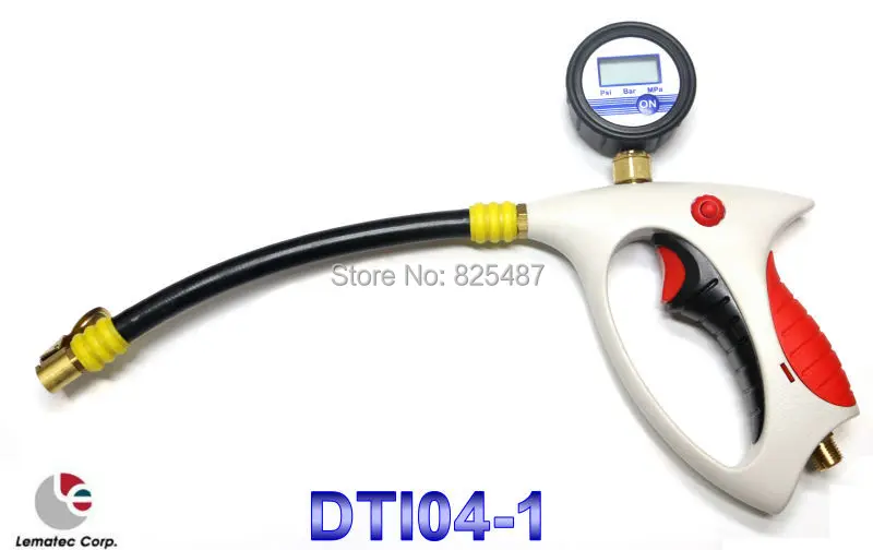 FIG-081logo-Tire Inflator with Gauge, tire pressure gauge