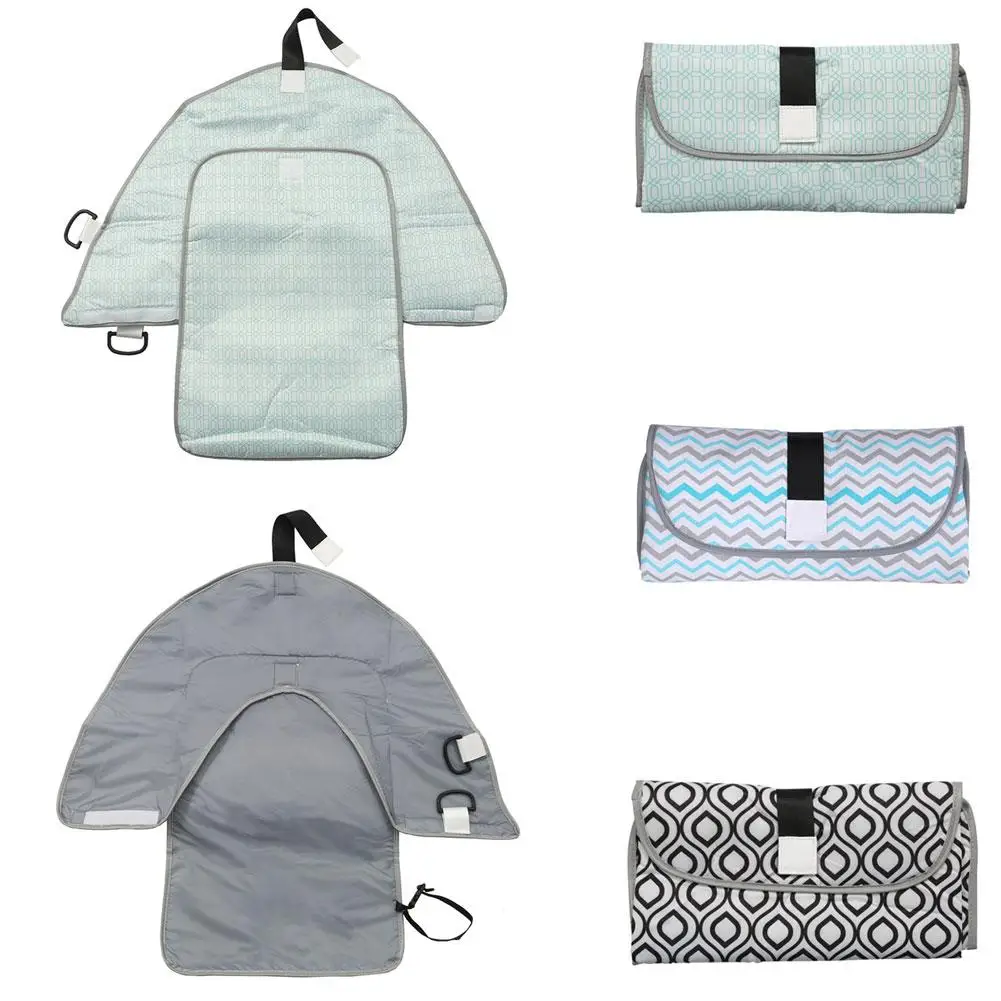 

New 3 in 1 Multifunction Portable Outdoor Diaper Changing Pad Clutch Baby Infant Toddler Folding Diaper bag Nappy Travel Mat