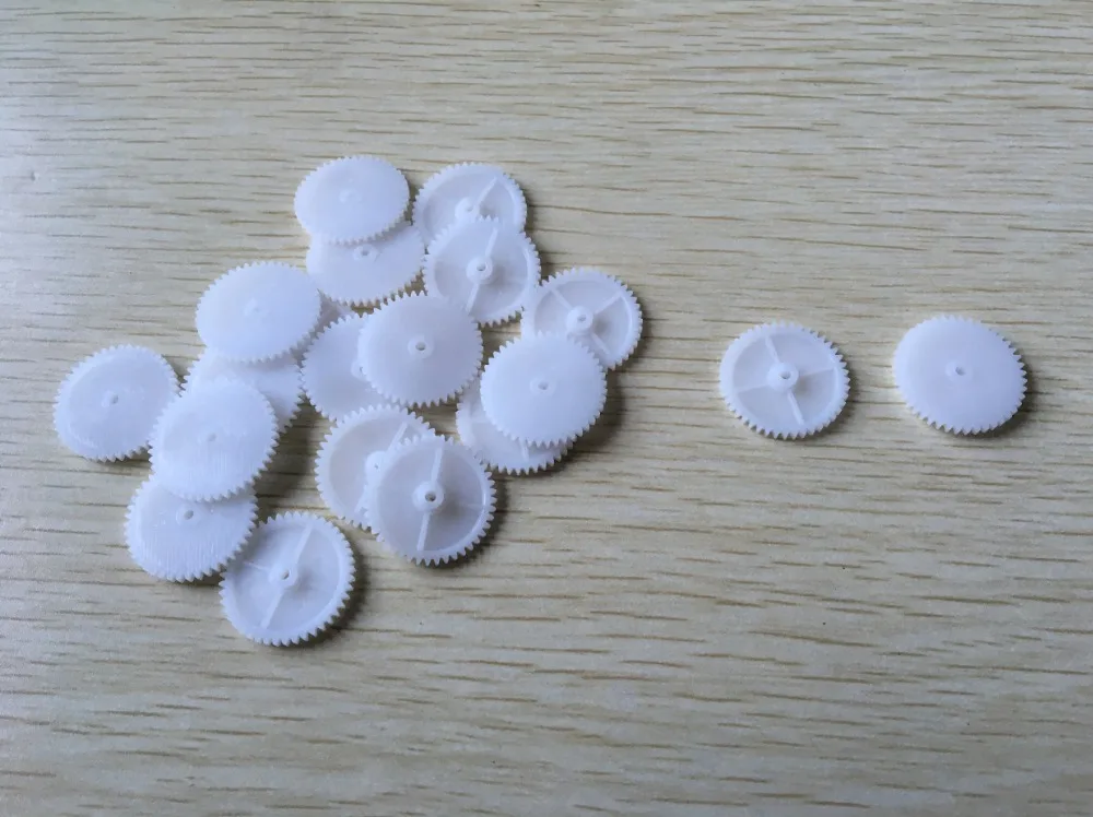 

20Pcs 44 Teeth 0.5 Modulus Plastic Single Gear for Stepping Motor Gearbox