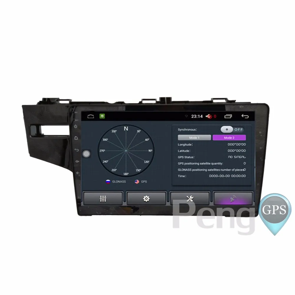 Автомобильный DVD плеер 10 2 дюйма Din Android 6 0 радио GPS навигация для Honda Fit с левым