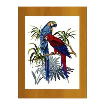 

Animals [parrots] birds children's room precision printing cross stitch kit DIY set for embroidery wall painting decoration new