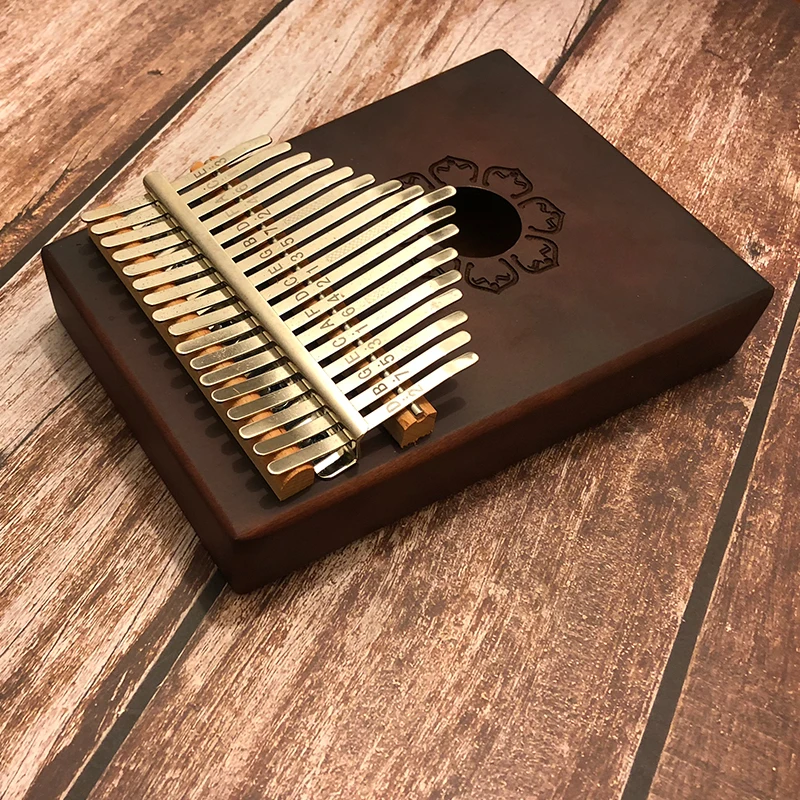 Mw 17 Key Thumb Piano Fienger Paino Mahogany Kalimba Piano African Thumb Piano Music Gift Easy to Learn