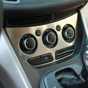 

Center control air condition panel sticker gear cover stainless steel case for For Ford KUGA Escape 2013-2016 Car Styling