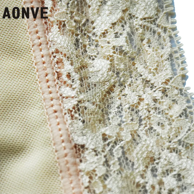 Najtaniej AONVE kobiety body odchudzanie płaszcza gorset modelowanie pasek Shaperwear koronkowe seksowne body wyszczuplające z zamkiem błyskawicznym gorset waist trainer
