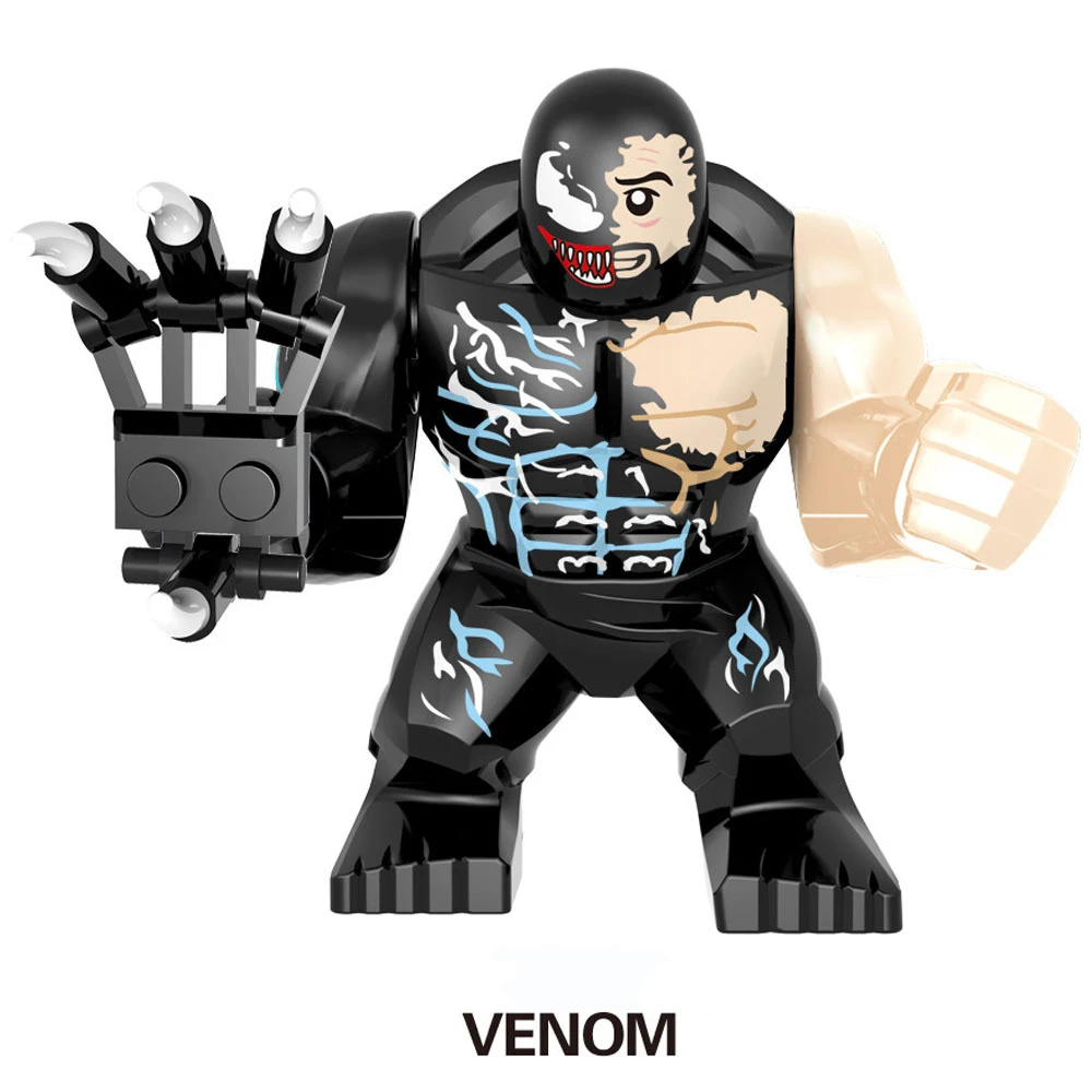 18pcs/lot Compatible Legoing Marvel Venom Carnage Anti-venom Black Spiderman Deadpool Minifigs Figurines Building Blocks Set 18pcs/lot Compatible Legoing Marvel Venom Carnage Anti-venom Black Spiderman Deadpool Minifigs Figurines Building Blocks Set