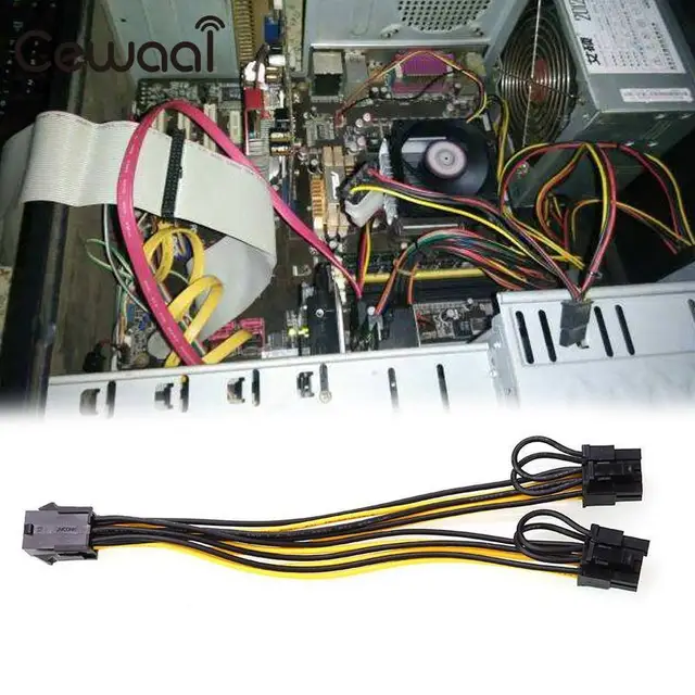 Cheap Cewaal PCI-E PCIE PCI Express 6-Pin PCI Express To 2pcs PCIe 8(6 + 2) pin Male Graphics Card Computer Motherboard Power Cord Cheap Cewaal PCI-E PCIE PCI Express 6-Pin PCI Express To 2pcs PCIe 8(6 + 2) pin Male Graphics Card Computer Motherboard Power Cord