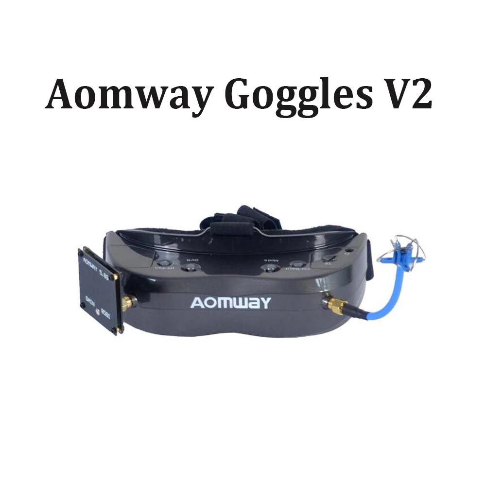 

Aomway Commander Goggles V2 3D 5.8G 64Ch 1080P 800*600 SVGA FPV Video Headset Support HDMI DVR FOV 45 For RC Model Quadcopter