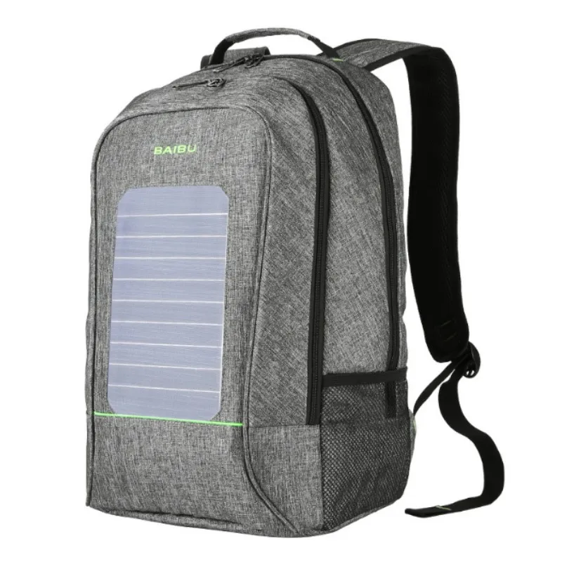 

Men Backpacks Solar Charging Anti-theft Backpack Waterproof 16 Inch Laptop Bookbag External USB Computer Bag For Teenagers