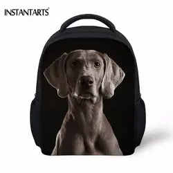 INSTANTARTS Милые 3D животных Собака Веймаранер печати обувь для мальчиков девочек мини школьные ранцы повседневное рюкзаки для дошкольников