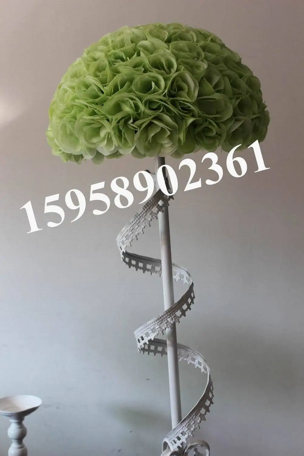 SPR 40 см пластик центр Искусственные цветы шары, свадебные украшения, напрямую с фабрики продаж-светло-зеленый