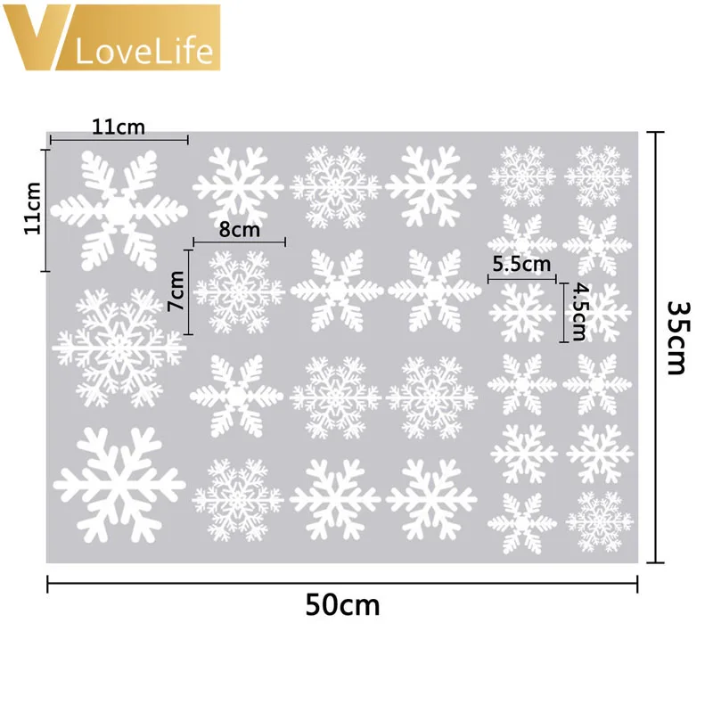 Christmas Frozen Snow Flakes Wall Sticker Set Removable Vinyl Art Decal Window Stickers Children Christmas Wall Decor 27pcs Christmas Frozen Snow Flakes Wall Sticker Set Removable Vinyl Art Decal Window Stickers Children Christmas Wall Decor 27pcs