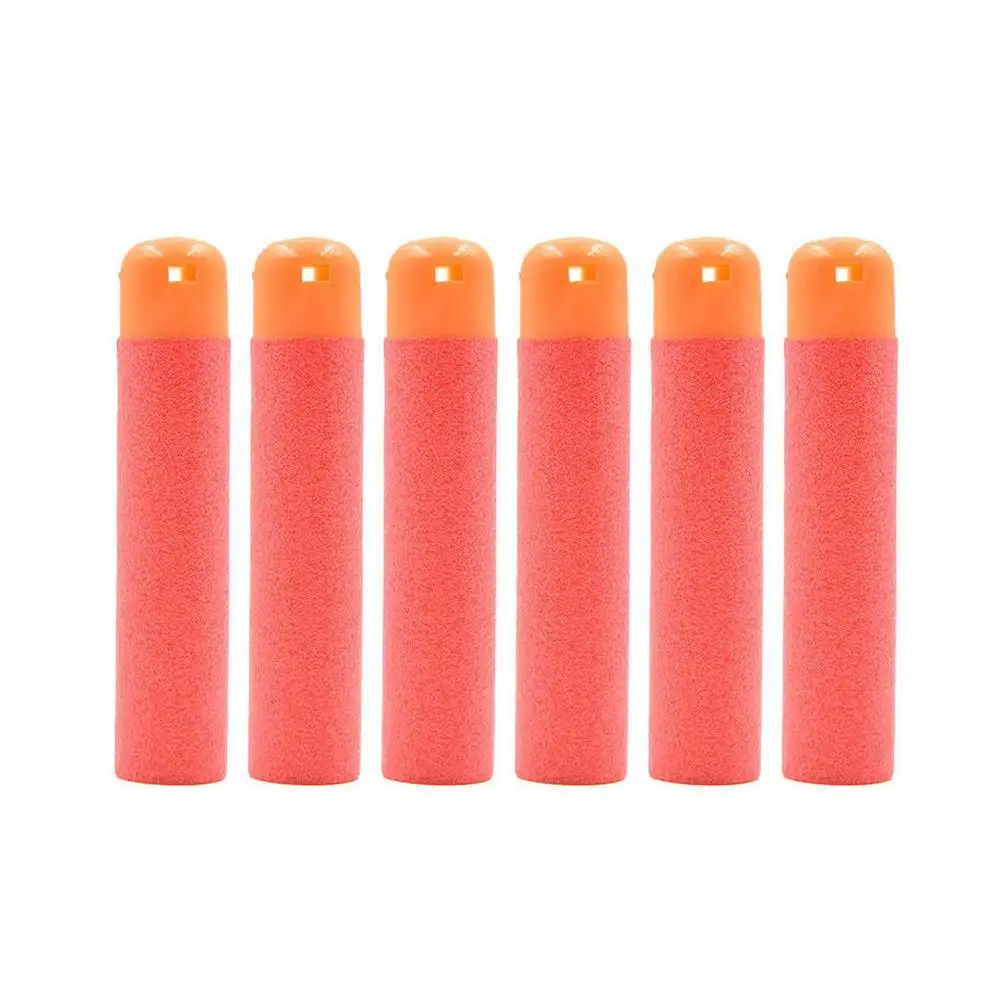 

6Pcs/Lot 9.5cm Red Sniper Rifle Darts Bullets for Mega Kids Toy Foam Refill Darts Big Hole Head Bullets Christmas Gift