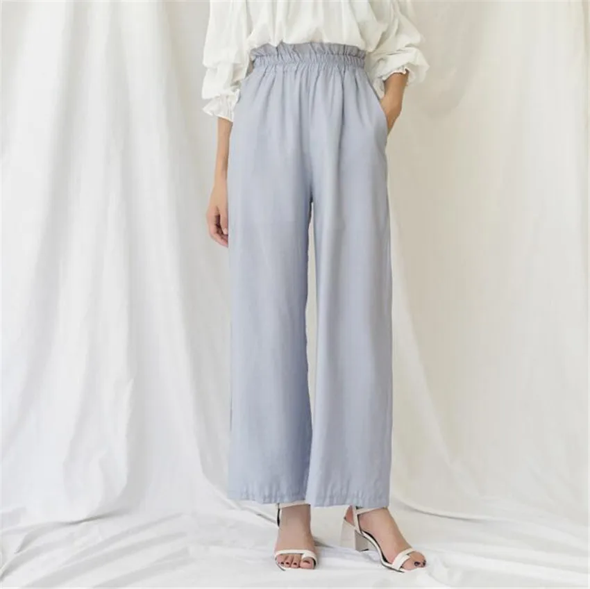 Goedkoop MLCRIYG 2018 Schutblad broek Bud Hoge taille en comfortabele Casual rechte broek