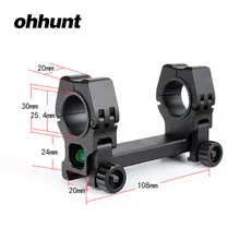 Ohhunt M10 QD-L 1 дюйм 25,4 30 мм прицел Пикатинни Вивер кольцо с пузырьковым уровнем для охоты Тактический Rilfescopes крепление