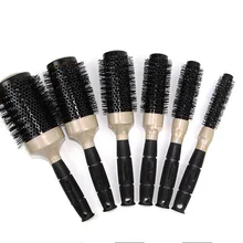 6 размеров черный прочный Керамика ионной круглая гребень Парикмахерская Салон Инструменты для укладки волос Расчёски для волос Расческа баррель волос Расчёски и гребни для волос инструмент