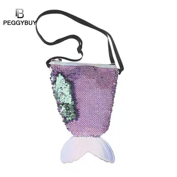 

Cute Sequins Laser Fish Tail Shoulder Handbags Women Small Crossbody Bags Handbags Ladies Simple Fish Bags for Women Bolsa