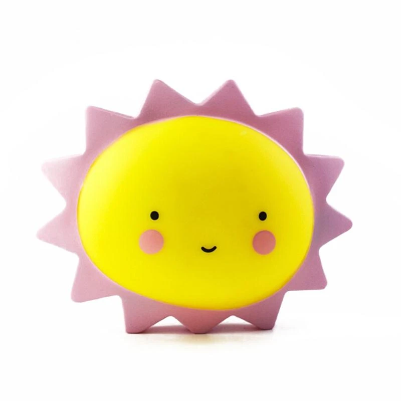 forma de sol ninos de la lampara de iluminacion led lampara de noche de luz de juguete lindo regalo de cumpleanos animal de la historieta ninos