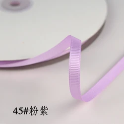 Elegant 6mm Grosgrain Satin Ribbons for Decorations and Crafts (Pink purple)