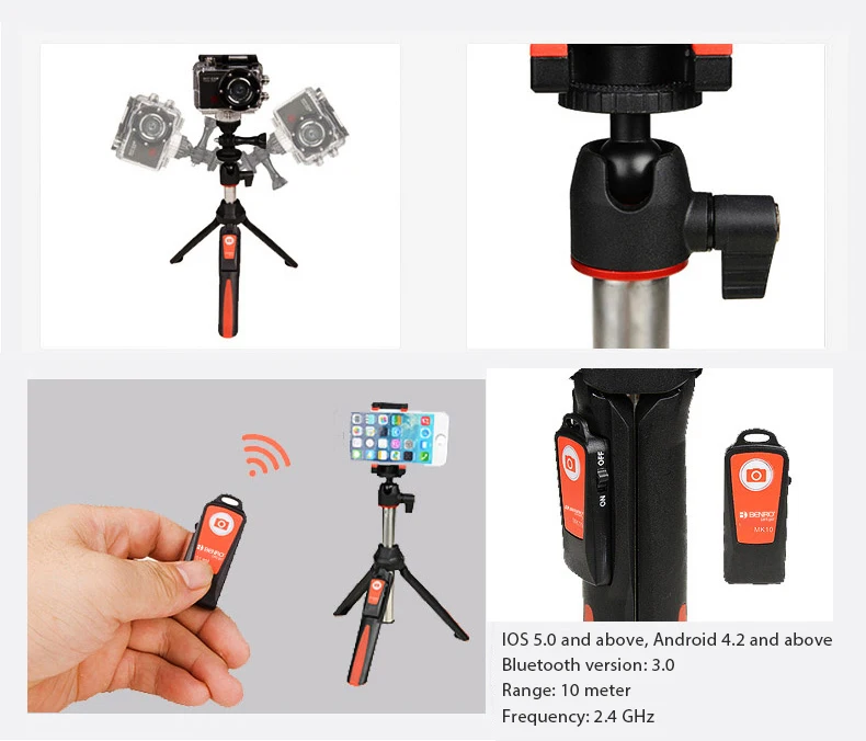 Benro Mefoto mk10 - מוט סלפי אלחוטי + חצובה - 85 סמ' - ב- $17.94! 6 TB2K6wQcB8kpuFjSspeXXc7IpXa_!!1951121240