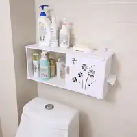 OUSSIRRO Bad Regale Wand Hängen Shampoo Kosmetik Lagerung Rack Wand Partition Wasserdicht Raumnutzung Tissue Box