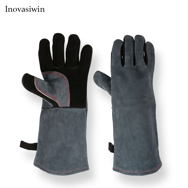 BBQ Gloves High Temperature 500 Degrees Flame-retardant Insulated Kitchen Microwave Oven Baking Outdoor BBQ Gloves for Adult