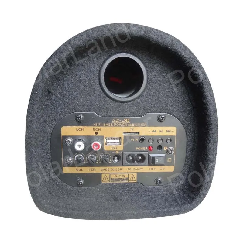  5 inch tunnel subwoofer 12V 24V 220V car subwoofer audio speaker backup TF USB remnote control MP3 