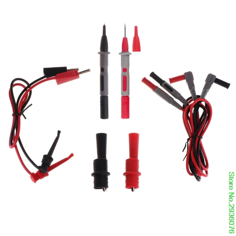 

New Arrive Multimeter Accessories Test Leads Kit with Alligator Clips Plunger Hooks Probes Drop Shipping Support
