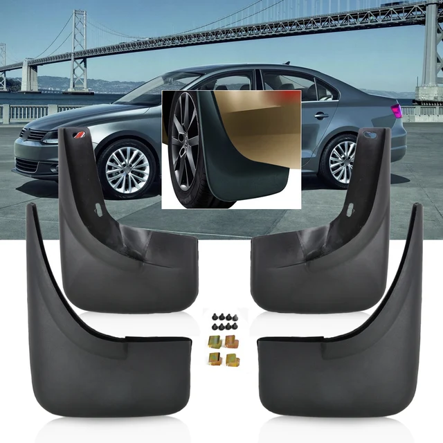 DWCX 4pcs Mud Flaps Splash Guards Mudguard Mudflaps Fender For VW Jetta