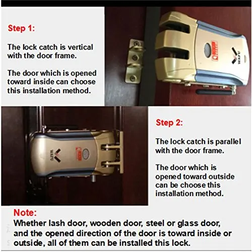 Wireless Security Invisible Keyless Entry Home Smart Remote Control Lock-9