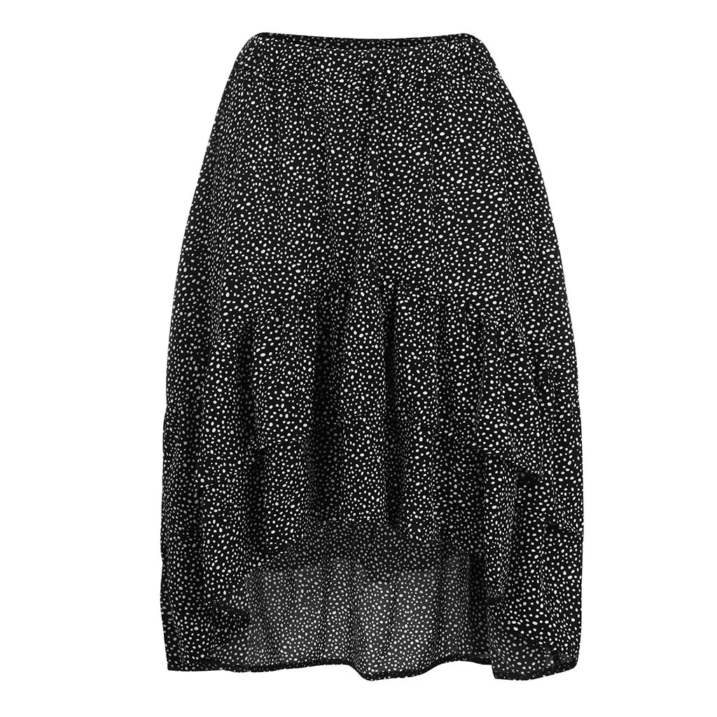 Женская юбка юбки faldas jupe femme shein saia Женская Высокая мода повседневная гофрированная волнистая юбка миди#50