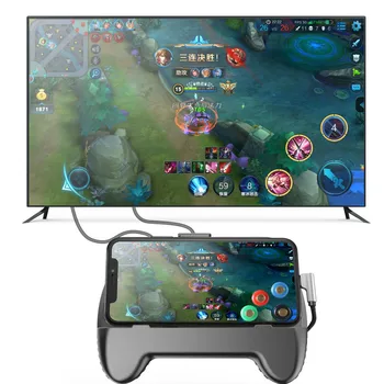 

Mobile Game Controller Gamepad Synchronously Display Trigger Phone Cooling USB2.0 to HDMI1080P Game Controller