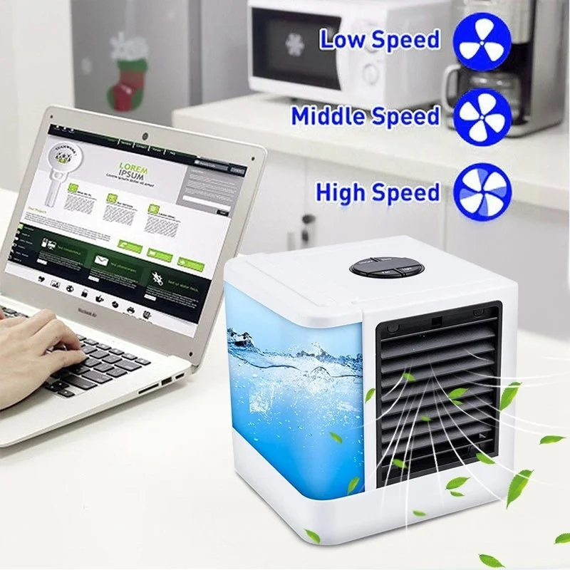 Portable Air Conditioner Fan Conditioning Fan Evaporative Air Circulator Cooler Air Conditioner Cooling Fan Humidifier Noiseless