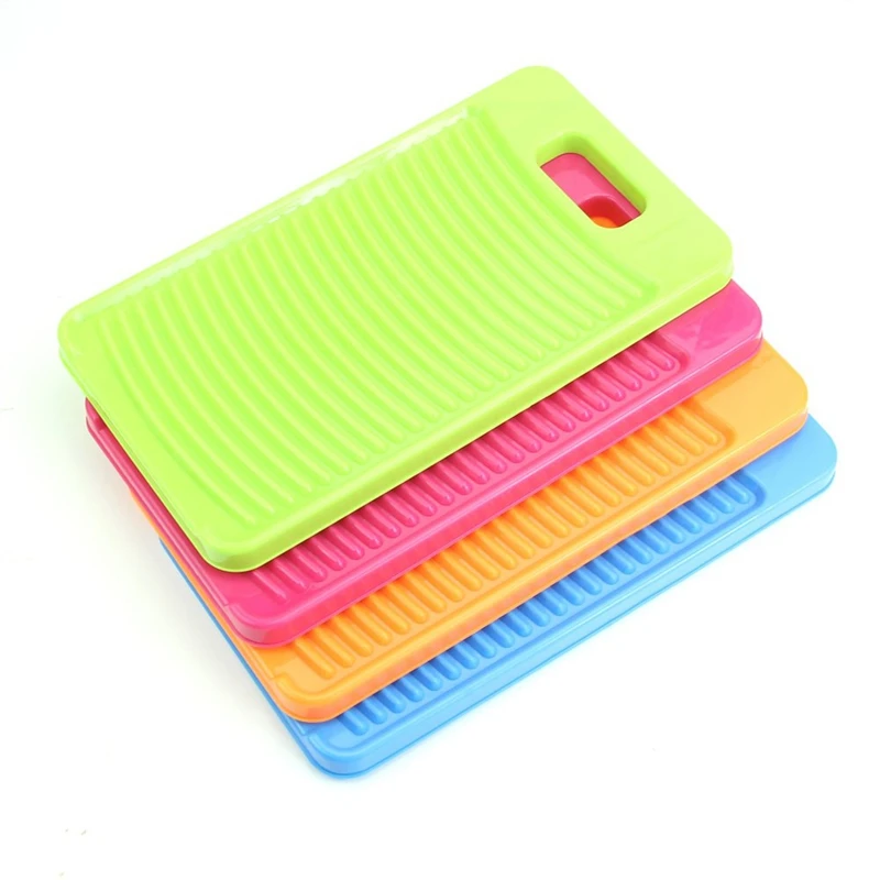 TOP!-Plastic Washboard Washing Board Shirts Cleaning Laundry For Kid Clothes 28*15.5cm