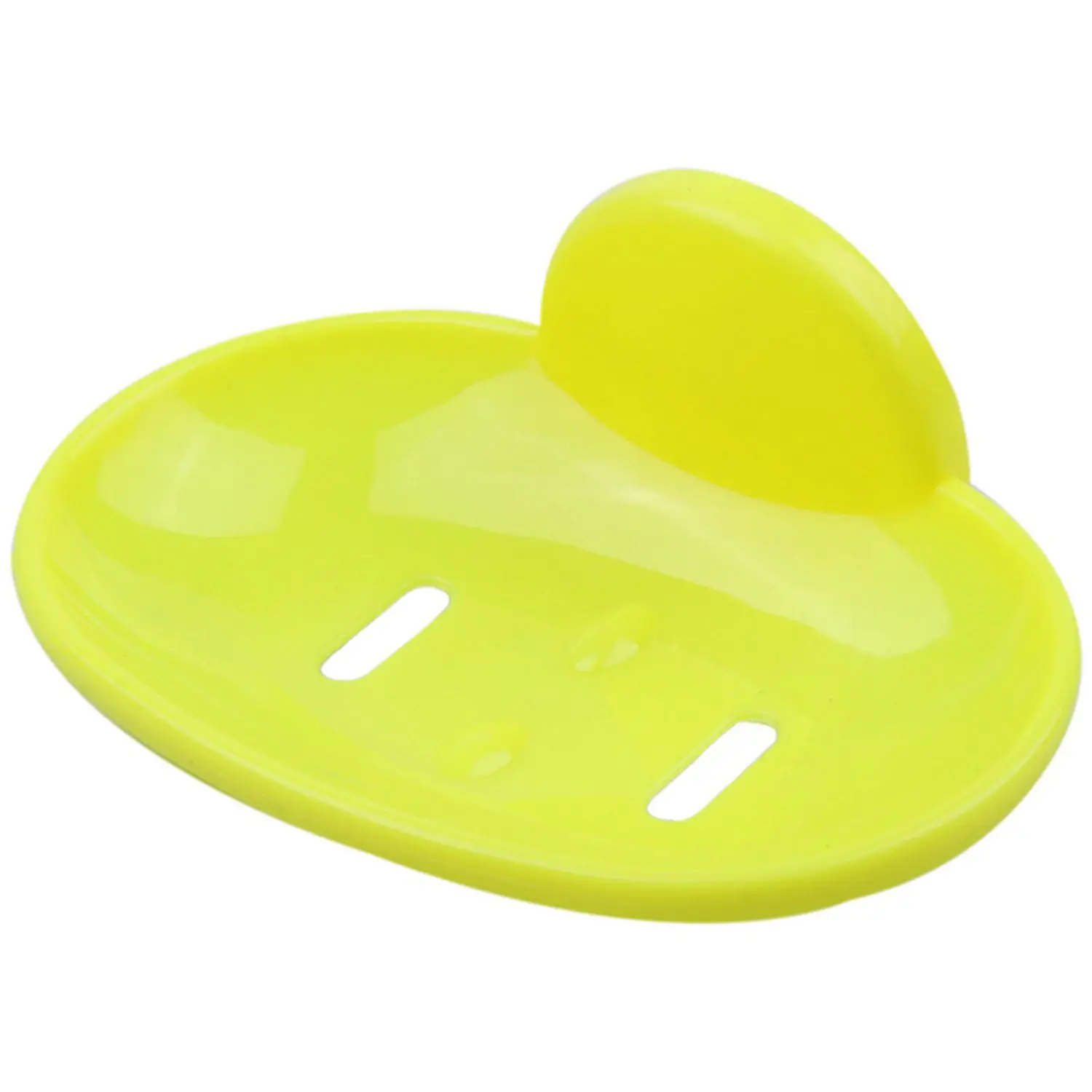 Fashion dual-strong suction cup soap box soap dishes bunk water bath basket soap holder 14*10*13CM, yellow
