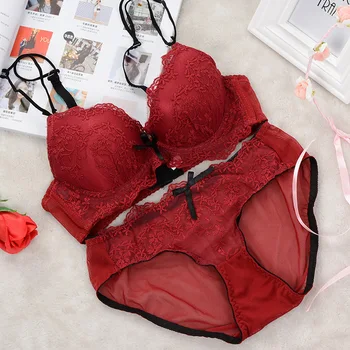 

Adjustment bra gathering sexy double lace bra ladies underwear bra wholesale