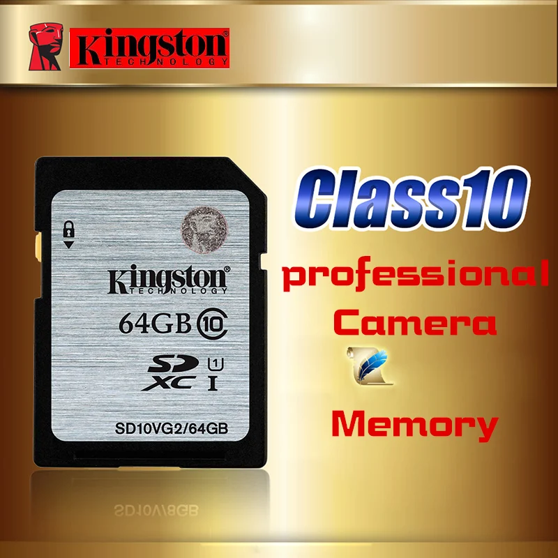 Kingston Memory Card 64GB class10 High Speed Sd Card SDXC 64g cartao de Memoria carte sd