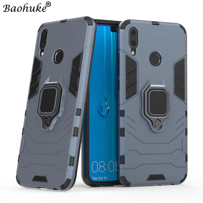 

Luxury Armor Case For Huawei Y9 2019 Silicone Phone Case For Huawei Y9 2018 Shockproof Back Cover For Huawei Y 9 2019 2018 Case